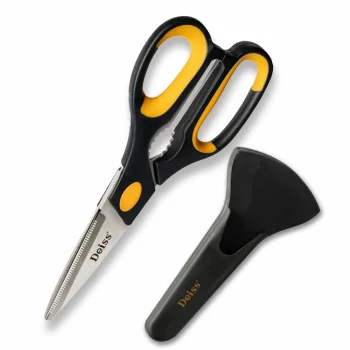 Deiss PRO Kitchen Shears, Kitchen Scissors Heavy Duty, Dishwasher Safe All Purpose, Stainless Steel Food Scissors for Kitchen – Sharp Shears for Chicken, Poultry, Fish, Meat, Salad